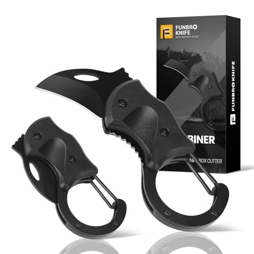 FUNBRO Small Pocket Knife Gift for Men, Keychain Box Cutter