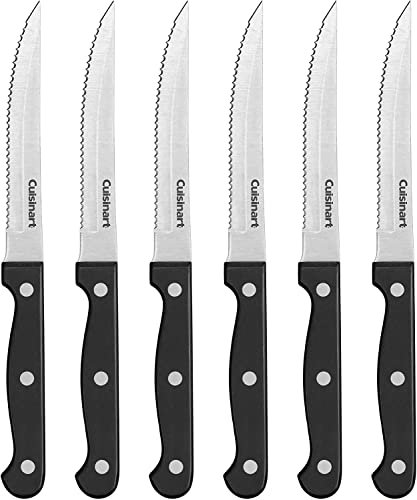 Cuisinart Knife Set, 6pc Steak Knife Set, C77TR-6PSK Black