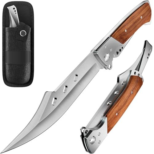 Grand Way Long Blade Folding Knife - Rosewood Handle 4172