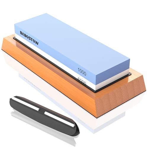 Premium Whetstone Knife Sharpening Stone 2 Side 1000/6000...