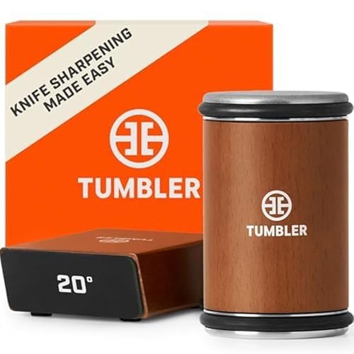 The Original Tumbler Rolling Knife Sharpener™ - Wood...