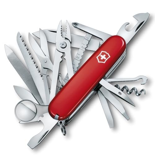 Victorinox Swiss Champ Swiss Army Knife, 33 Functions, Red