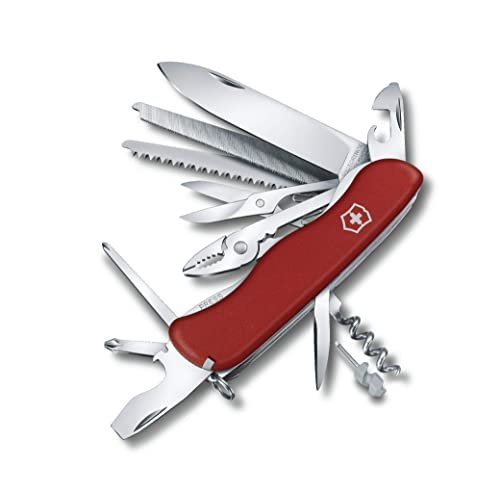 Victorinox Work Champ Swiss Army Knife, 21 Functions, Red