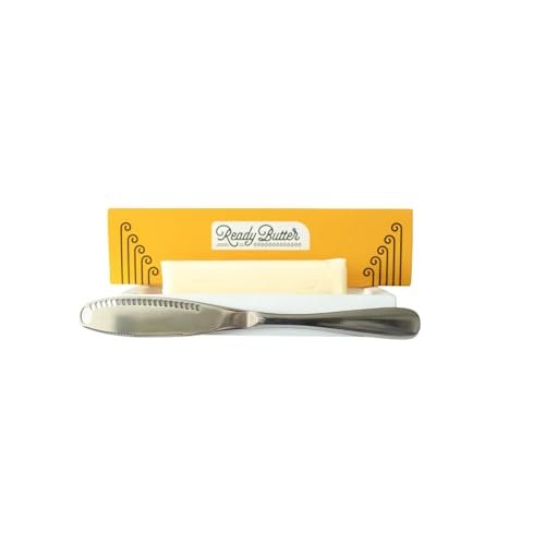 Houseify Ready Butter 3-in-1 Knife, Stainless Steel...