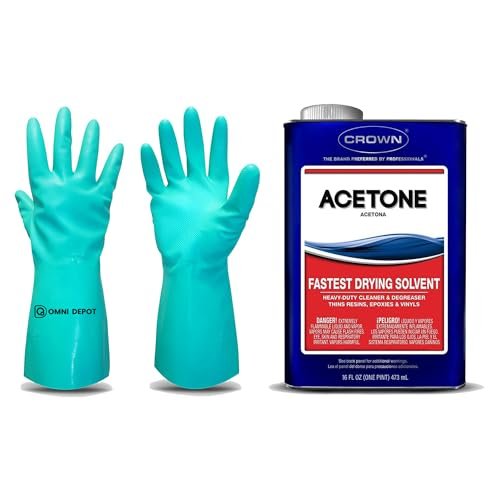 acetone vs lacquer thinner for cleaning - 100% Pure Crown Acetone Solvent Cleaner