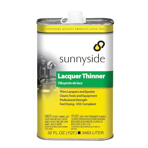 acetone vs lacquer thinner for cleaning - SUNNYSIDE CORPORATION 47732 1-Quart Lacquer...