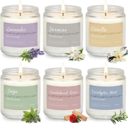 best scented vs unscented cleaning refills for sensitive noses - Scented Candles Gift Set, Long Lasting