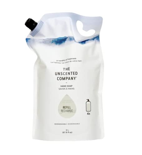 best scented vs unscented cleaning refills for sensitive noses - The Unscented Company Unscented Hand Soap