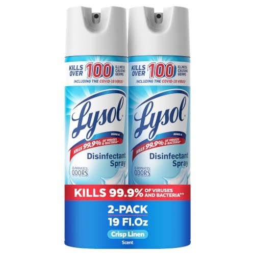 cleaner vs disinfectant - Lysol Disinfectant Spray, Household Cleaning...