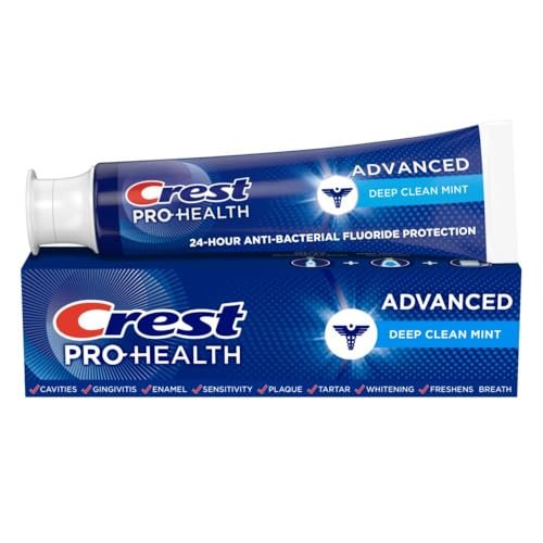deep cleaning toothpaste vs regular toothpaste comparison - Crest Pro-Health Advanced Deep Clean Mint