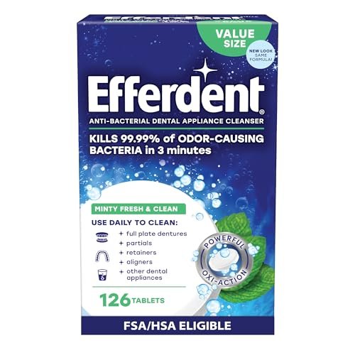 denture vs retainer cleaner - Efferdent Denture Cleaner Tablets – Dental