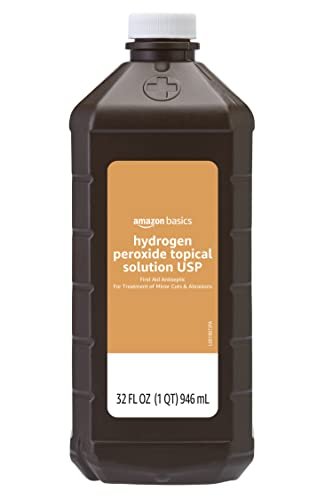 peroxide vs bleach for cleaning - Amazon Basics Hydrogen Peroxide Topical Solution