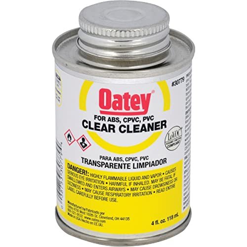 Oatey 4 Oz. All-Purpose Clear PVC pvc cleaner vs primer - Oatey 4 Oz. All-Purpose Clear PVC
