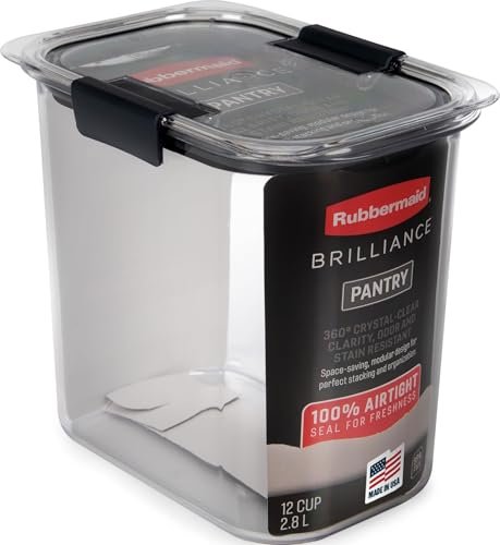 Rubbermaid Brilliance 12-Cup Airtight Food Storage...