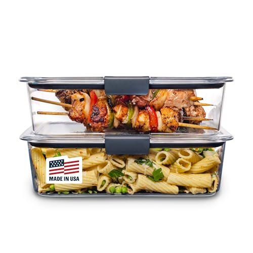Rubbermaid Brilliance BPA-Free Food Storage Containers with...