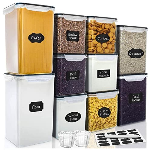 VERONES Large Tall Airtight Food Storage Containers, 10...