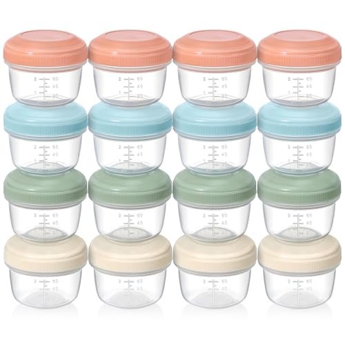 VITEVER [16 Pack] 4 oz Small Containers with Lids