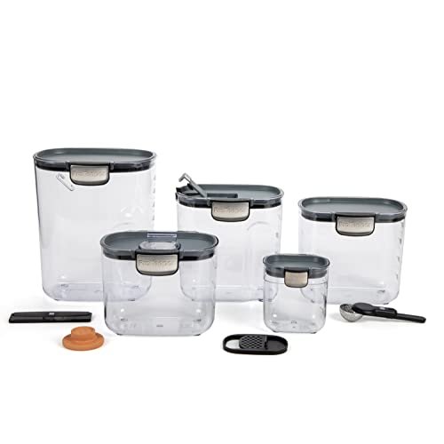 ProKeeper+ Airtight Food Storage Container Set – Clear...