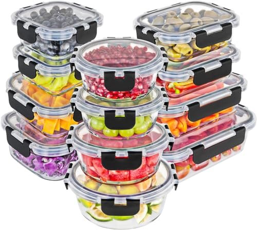 Magic Mill Premium Borosilicate Glass Food Storage...
