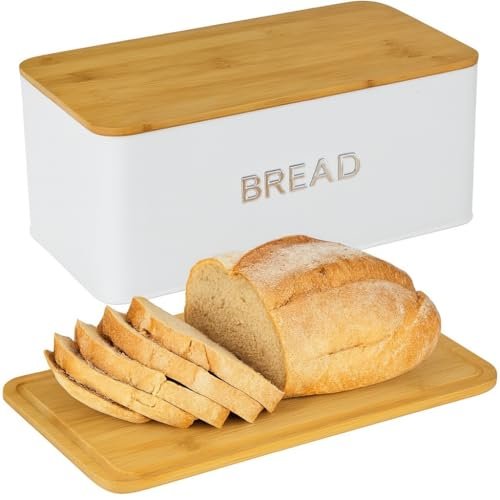 Bread Box for Kitchen Countertop, Homemade Bread with...
