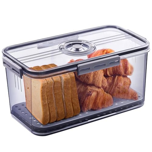 Gifhomfix Bread Box Bread Boxes for Kitchen Airtight Storage