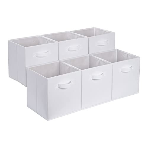 Amazon Basics Collapsible Fabric Storage Cubes Organizer...