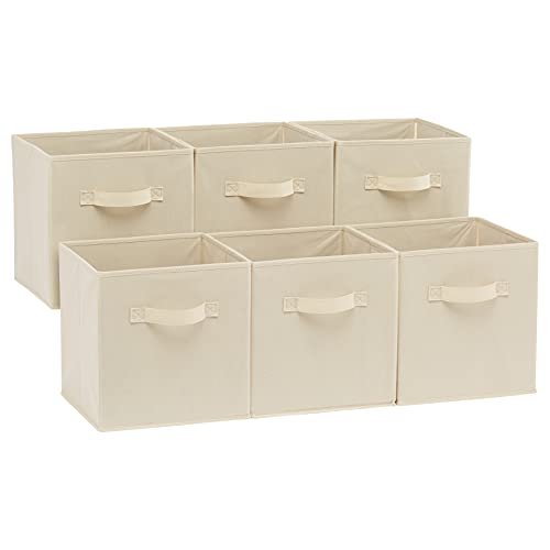 Amazon Basics Collapsible Fabric Storage Cubes Organizer...