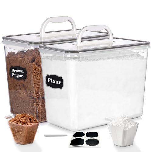 HOLDORA Extra Large Flour Sugar Storage Containers Set