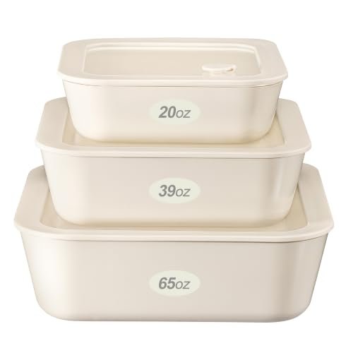 Urban Green Ceramic Coated Glass Food Storage Containers.