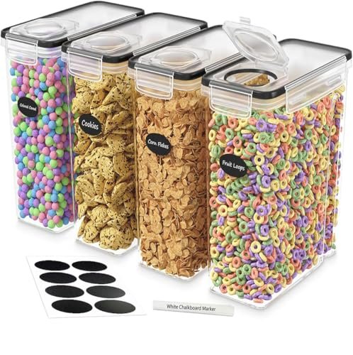 DWËLLZA KITCHEN Cereal Containers Storage 4L Set of 4