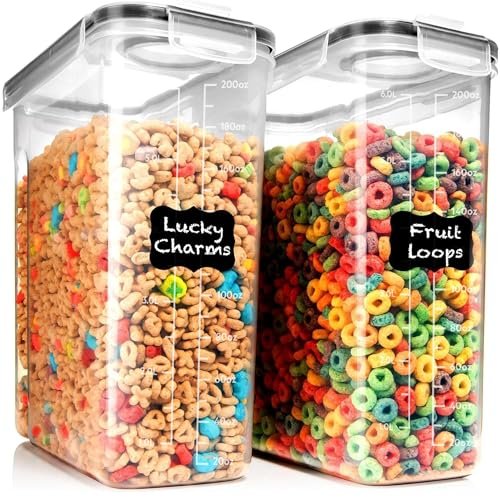 Shazo 2 Pack (6.3L / 213OZ) EXTRA Large Airtight Containers