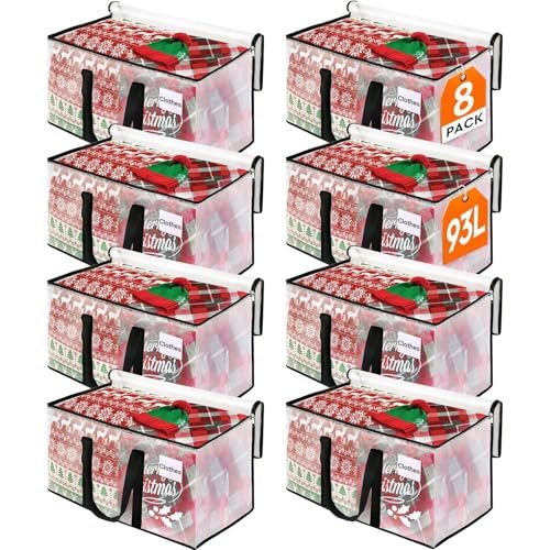 BlissTotes Moving Bags, 93L 8-Pack Storage Bags, Moving...