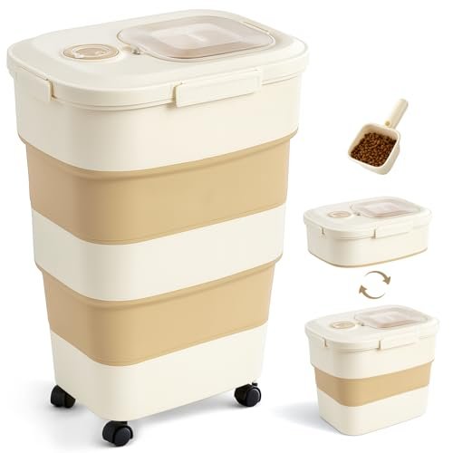 ZOMISIA 40-50lbs Dog Food Storage Container, Large...