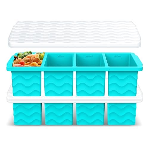 Doasuwish Silicone Freezer Molds for Soup with Lid