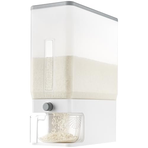 Lifewit Rice Dispenser 25 Lbs, Airtight Storage with Cup