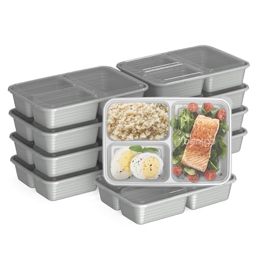 Bentgo Prep 3-Compartment Meal Prep Containers with Lids