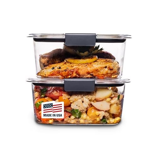Rubbermaid Brilliance BPA-Free Food Storage Containers,...