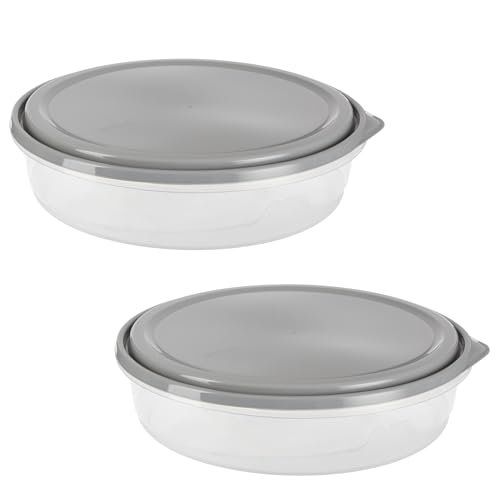 GoodCook EveryWare Extra Large 12 inch Round Container, 2...
