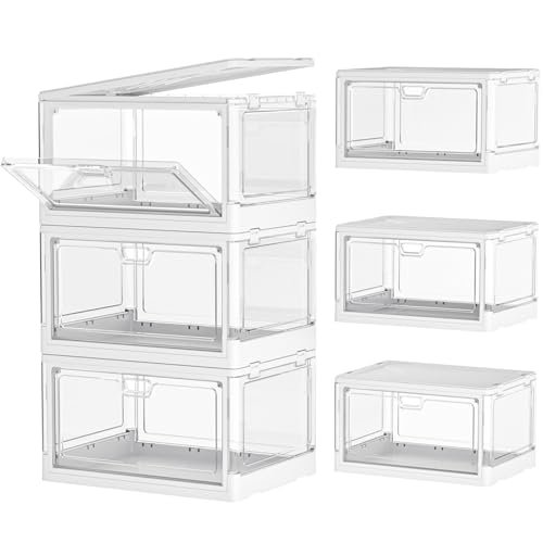 Kmiectse Clear Storage Bins with Lids 3 Pack.
