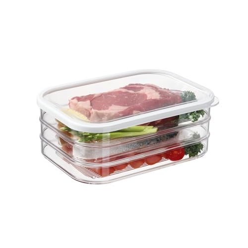 Bronkeeper Stackable Deli Meat Storage Container with Lids...