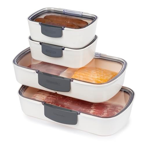 ProKeeper 4-Piece Deli Storage Container Set, Airtight...
