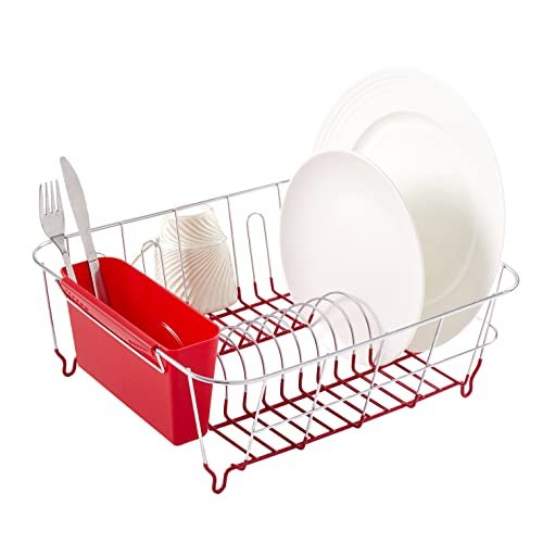 Sweet Home Collection Metal 2 Piece Dish Drying Rack Set