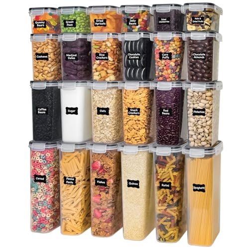 Freshware Kitchen Storage Containers with Lids, 48 Piece...