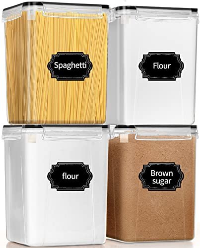 PRAKI Large Airtight Food Storage Containers 5.2L for...