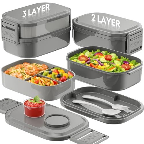 BiuLeon Bento Box Adult Lunch Box, 65 Oz