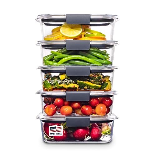 Rubbermaid Brilliance Tritan Plastic Food Storage...