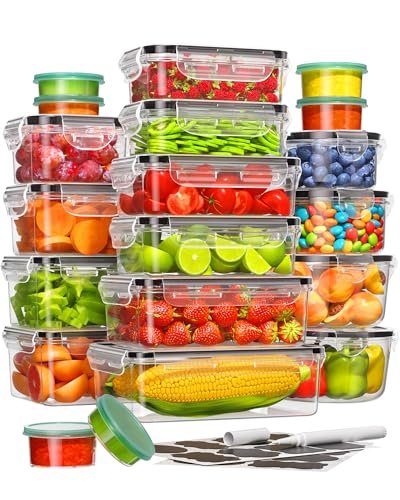 Canfanni 40 Piece Food Storage Containers with Lids,...