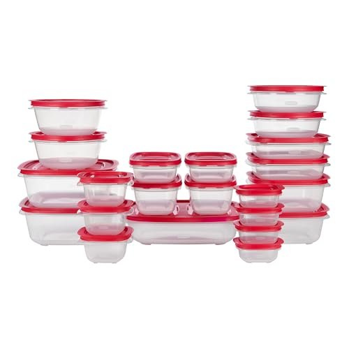 Rubbermaid EasyStore Containers, 44-Piece Set, Food Storage...