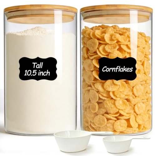 ComSaf Flour Sugar Storage Containers 4 Qt, 2 Pack