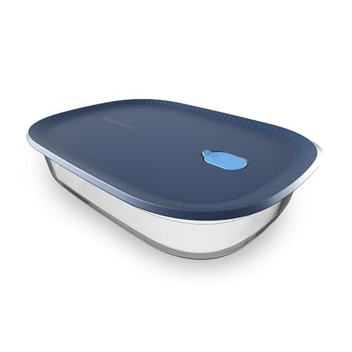 Tupperware Voila Glass XL Rectangular Food Storage Dish.